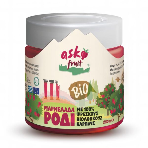 ASKOFRUIT - Βιολογική Μαρμελάδα Ρόδι 220gr