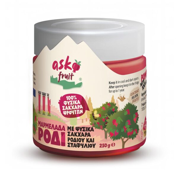 ASKOFRUIT - Μαρμελάδα Ρόδι με Σάκχαρα Φρούτων 220gr